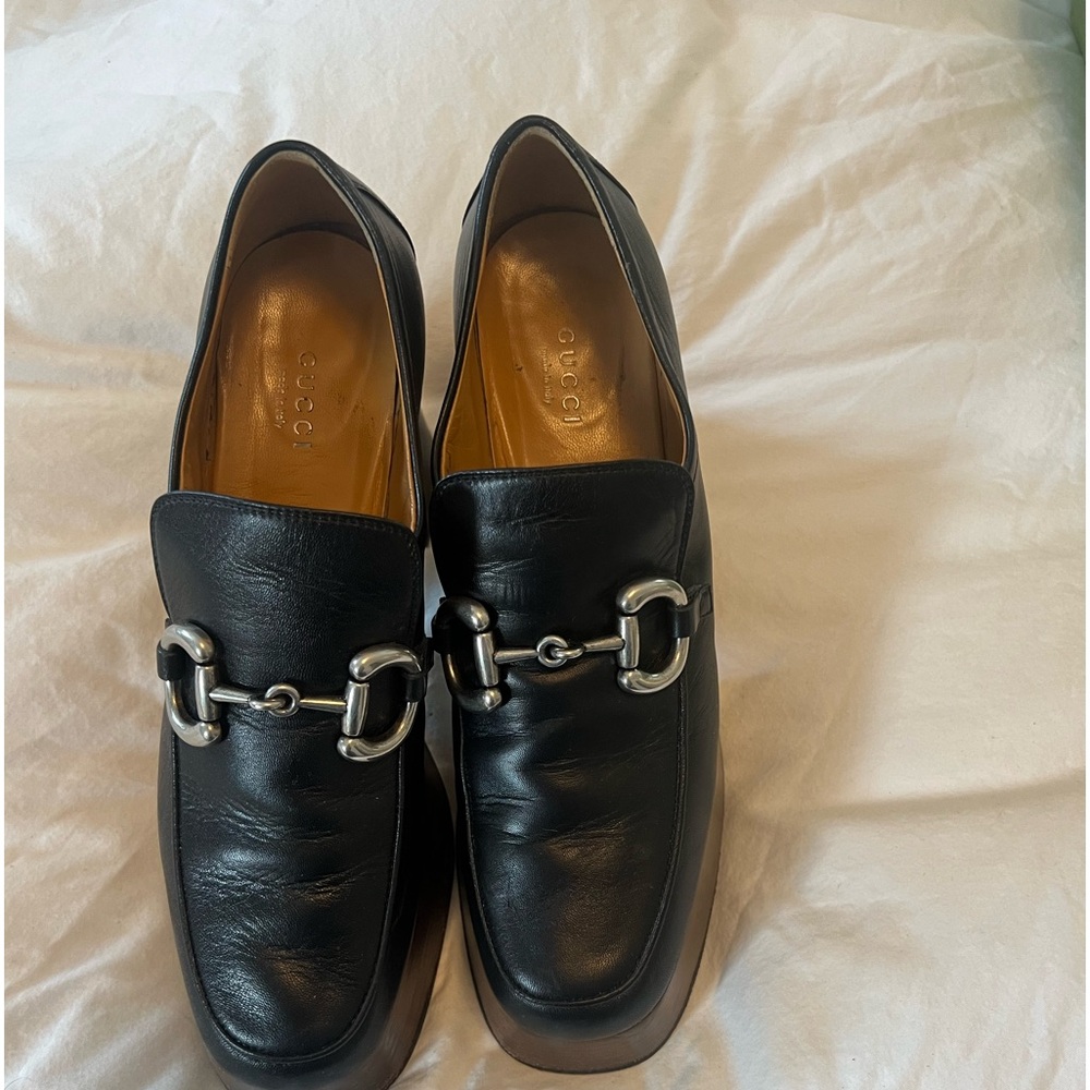 Gucci Horsebit platform loafers.  No longer available to purchase in stores.